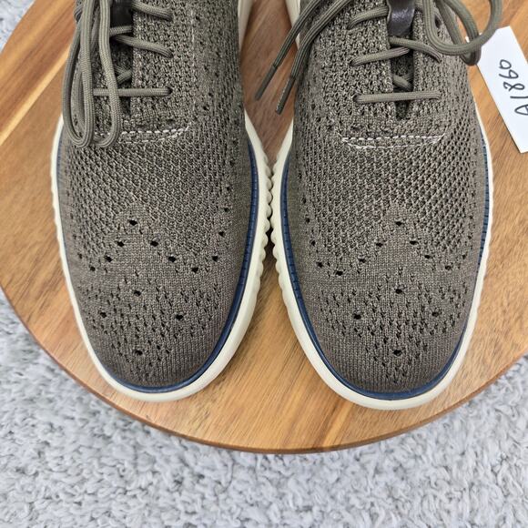 Cole Haan 2.ZeroGrand Gray Stitchlite Wingtip Business Casual Oxford Mens 8 M - Picture 6 of 12